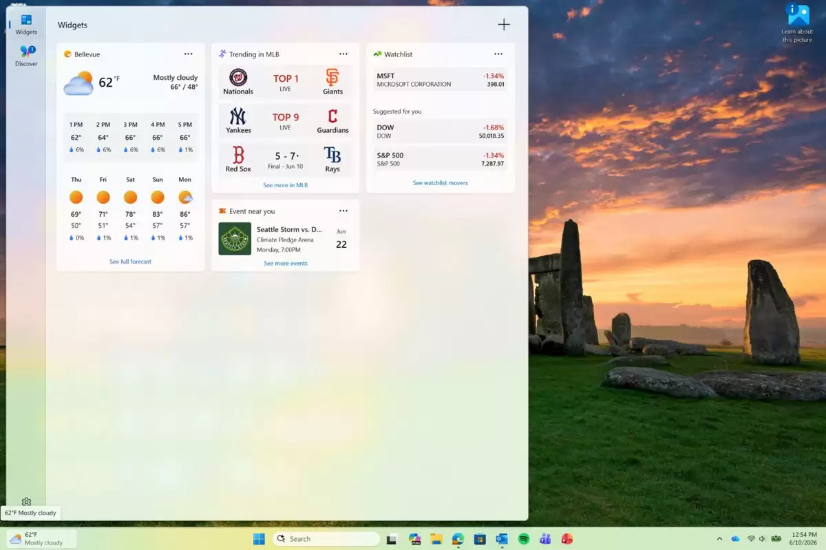 Win11 Beta 26220.8680预览版优化小部件体验并升级无障碍功能