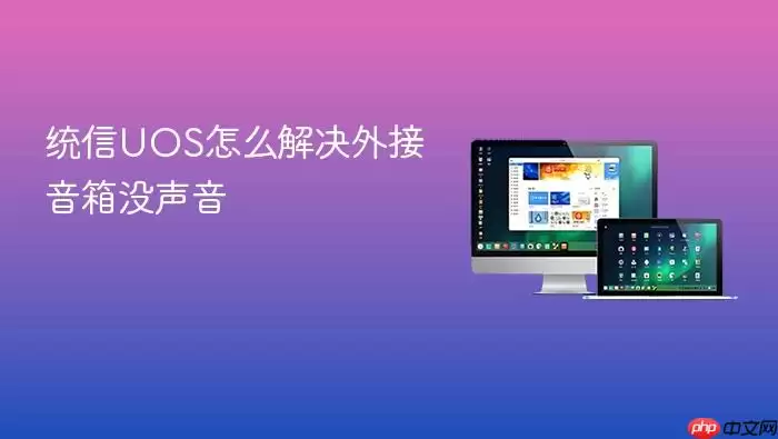 统信UOS怎么解决外接音箱没声音