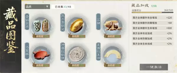 三国天下归心藏品系统搭配攻略