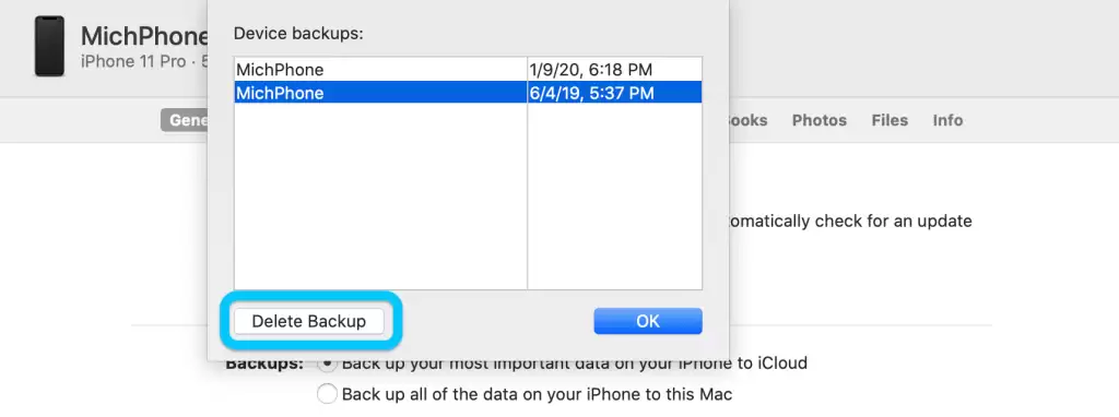 如何在 macOS Catalina 中删除 iPhone 备份文件? 如何在 macOS Catalina 中删除 iPhone 备份文件?