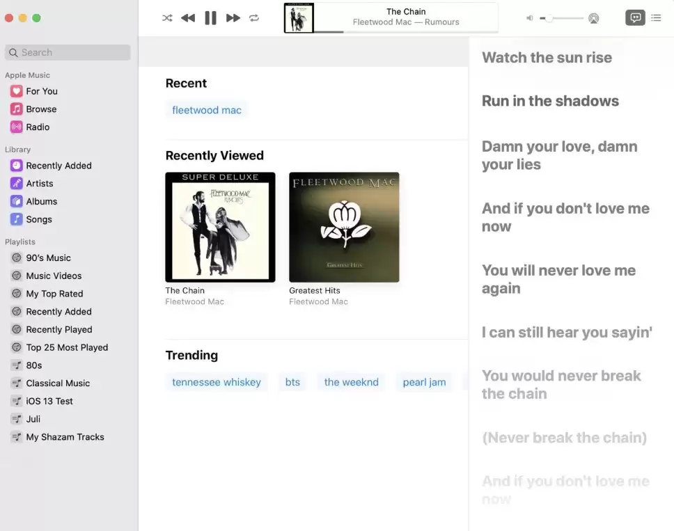macOS 10.15.4 Beta 2 新功能:Apple Music 实时歌词 macOS 10.15.4 Beta 2 新功能:Apple Music 实时歌词