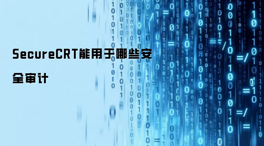 SecureCRT能用于哪些安全审计