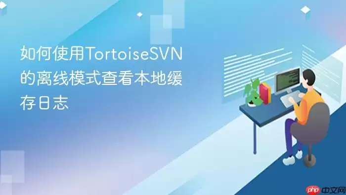 如何使用TortoiseSVN的离线模式查看本地缓存日志