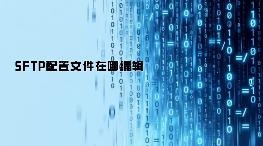 SFTP配置文件在哪编辑