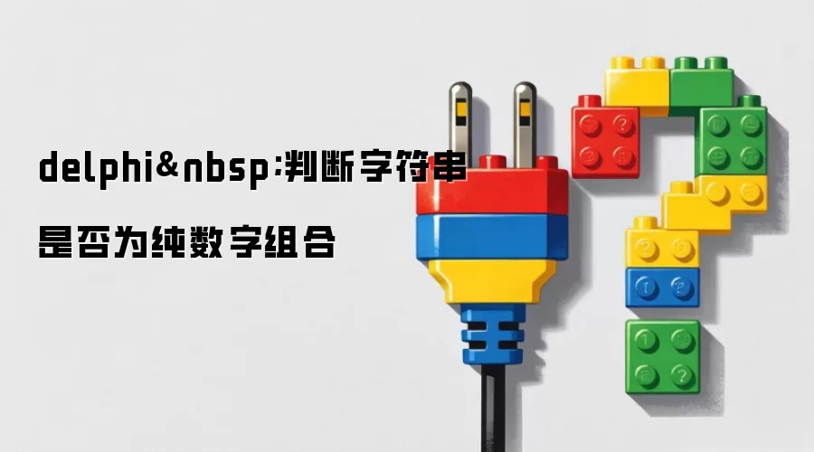 delphi 判断字符串是否为纯数字组合