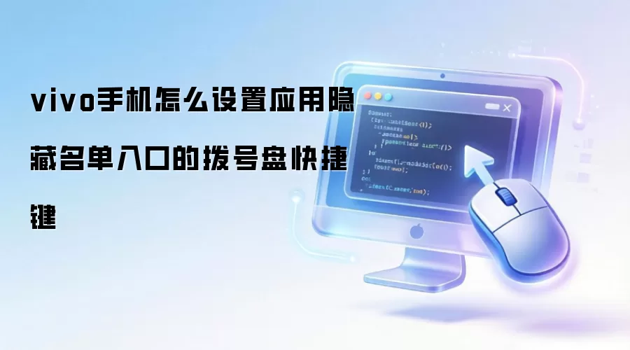 vivo手机怎么设置应用隐藏名单入口的拨号盘快捷键