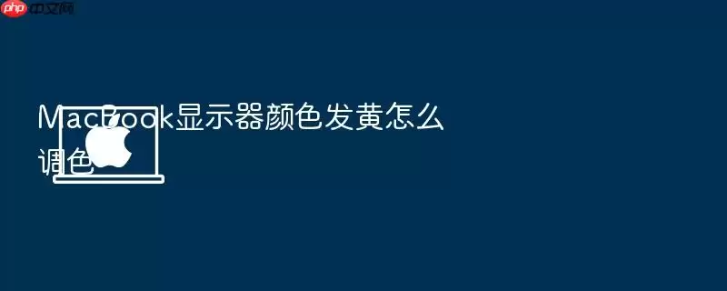 MacBook显示器颜色发黄怎么调色