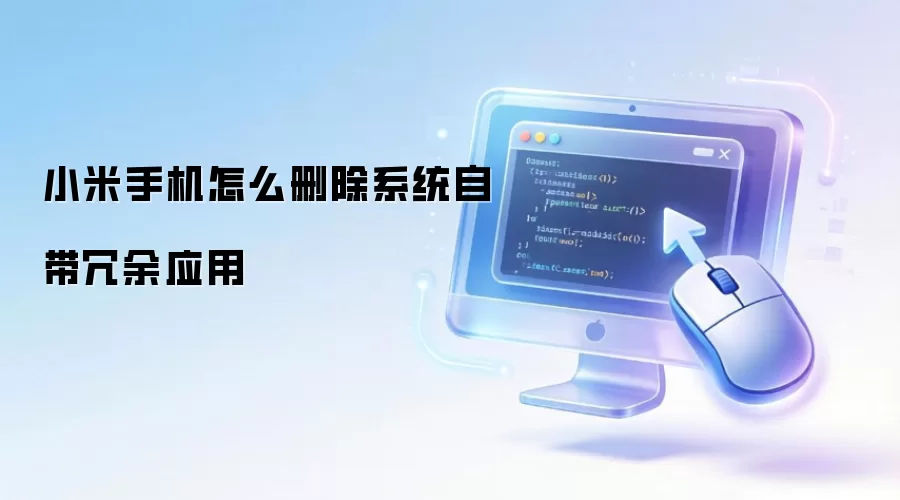 小米手机怎么删除系统自带冗余应用