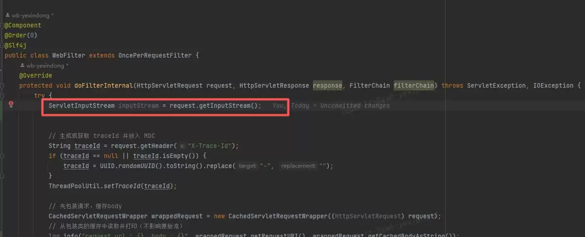 springboot解决过滤器HttpServletRequestbodyIO流只能读取一次的问题