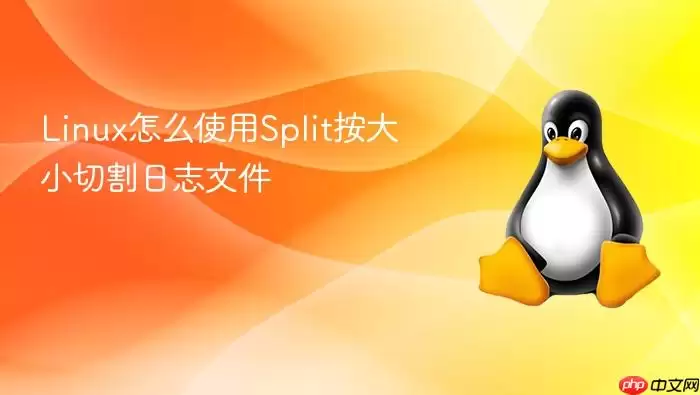 Linux怎么使用Split按大小切割日志文件