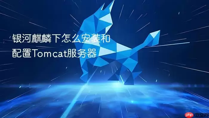 银河麒麟下怎么安装和配置Tomcat服务器