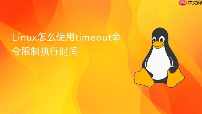 Linux怎么使用timeout命令限制执行时间