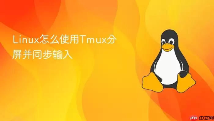 Linux怎么使用Tmux分屏并同步输入