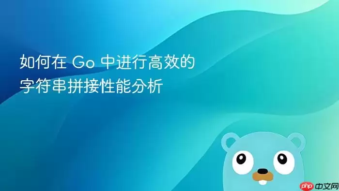 如何在 Go 中进行高效的字符串拼接性能分析