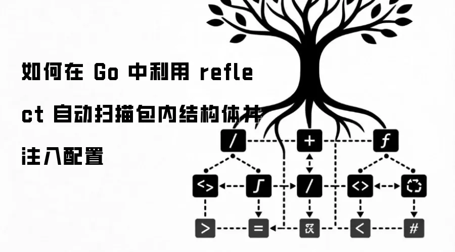 如何在 Go 中利用 reflect 自动扫描包内结构体并注入配置