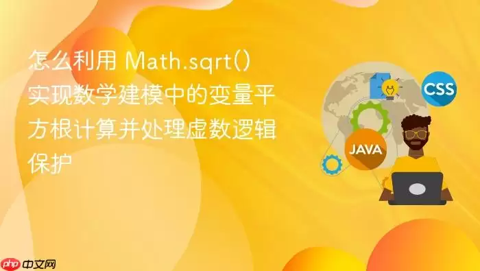 怎么利用 Math.sqrt() 实现数学建模中的变量平方根计算并处理虚数逻辑保护