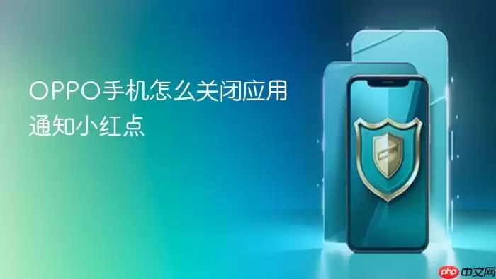 OPPO手机怎么关闭应用通知小红点
