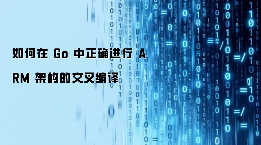 如何在 Go 中正确进行 ARM 架构的交叉编译