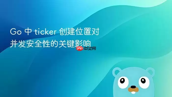 Go 中 ticker 创建位置对并发安全性的关键影响