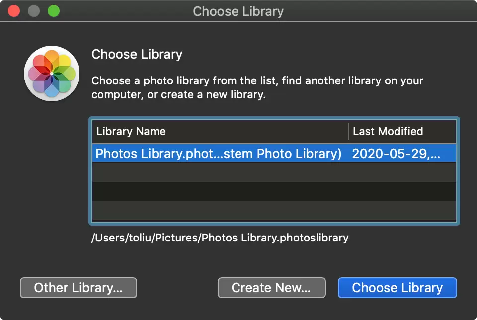 未能识别图库,提示“Photos Library.photoslibrary”怎么办? 未能识别图库,提示“Photos Library.photoslibrary”怎么办?