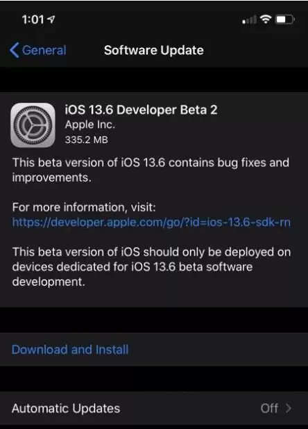 iOS 13.6 Beta 2更新内容及升级方法 iOS 13.6 Beta 2更新内容及升级方法