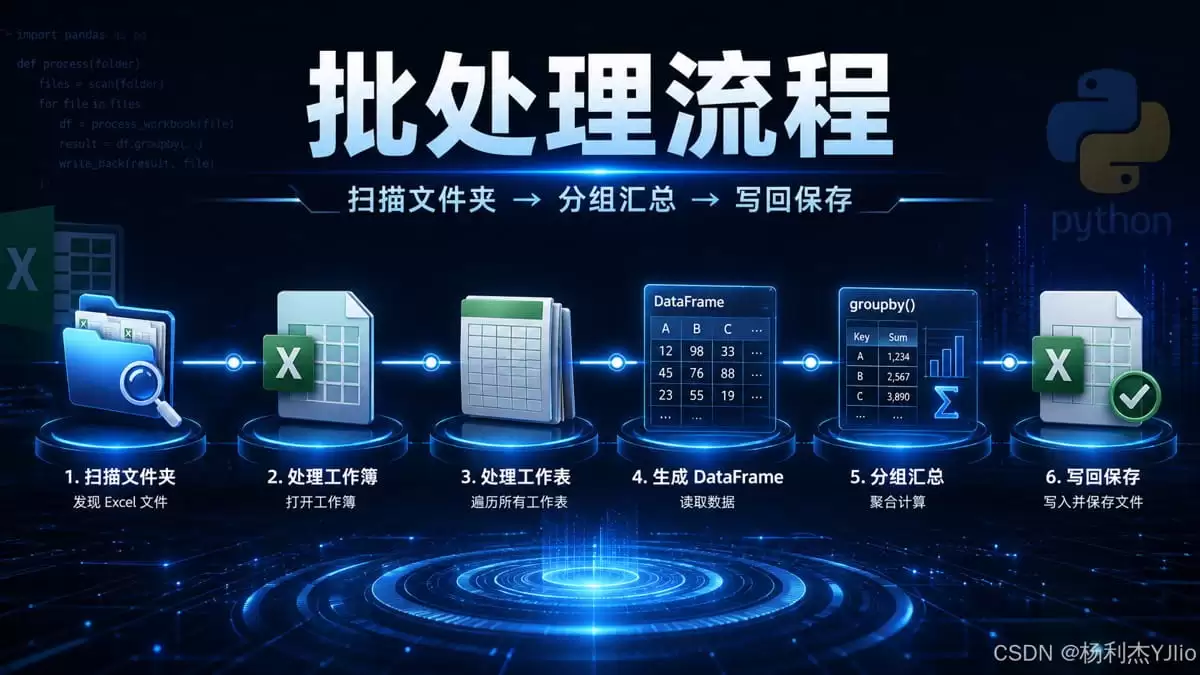 Python自动化实现对多个Excel工作簿中的工作表进行分类汇总