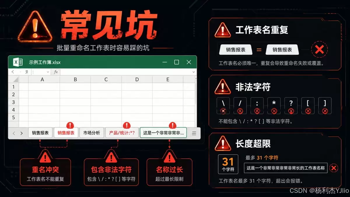 Python批量重命名Excel工作表的示例详解