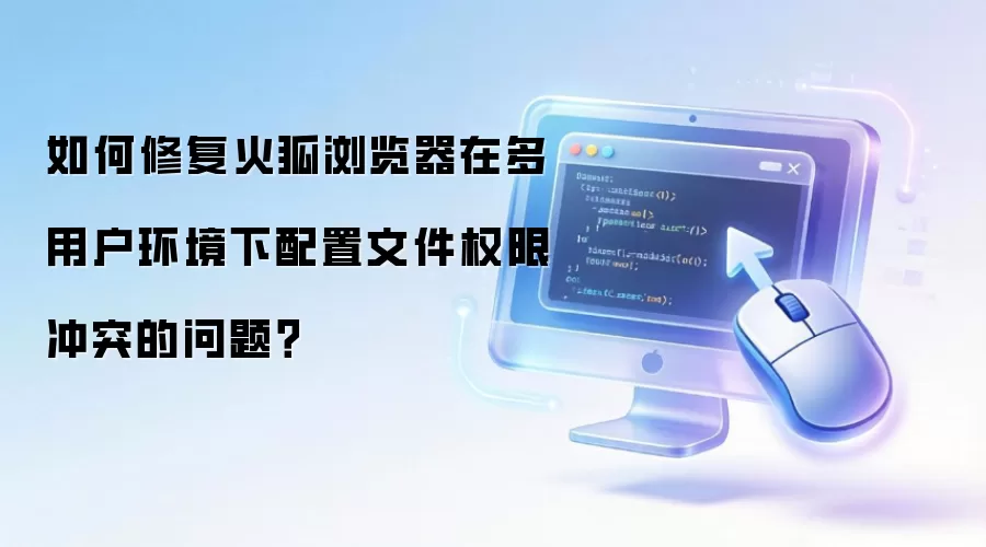 如何修复火狐浏览器在多用户环境下配置文件权限冲突的问题?