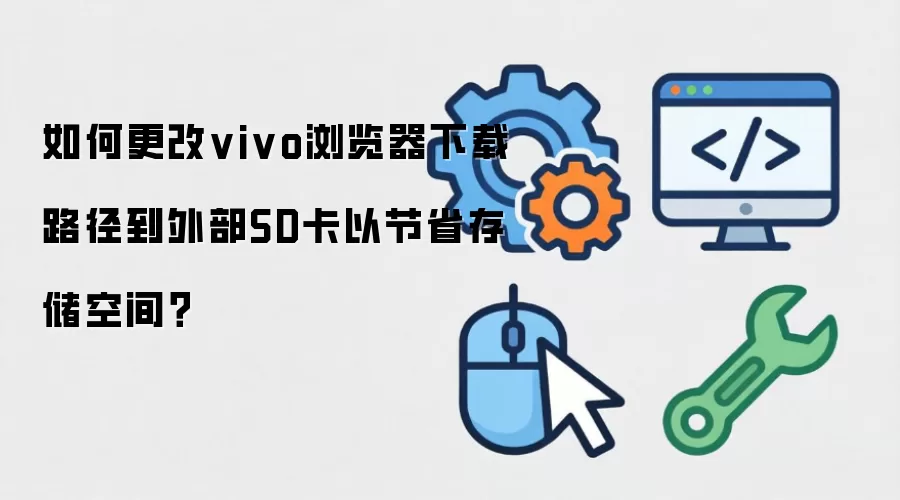 如何更改vivo浏览器下载路径到外部SD卡以节省存储空间?
