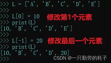 python之列表的高级应用及说明