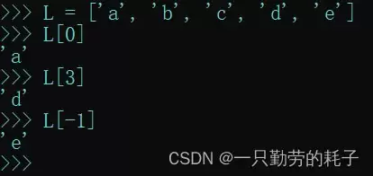 python之列表的高级应用及说明