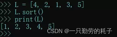 python之列表的高级应用及说明