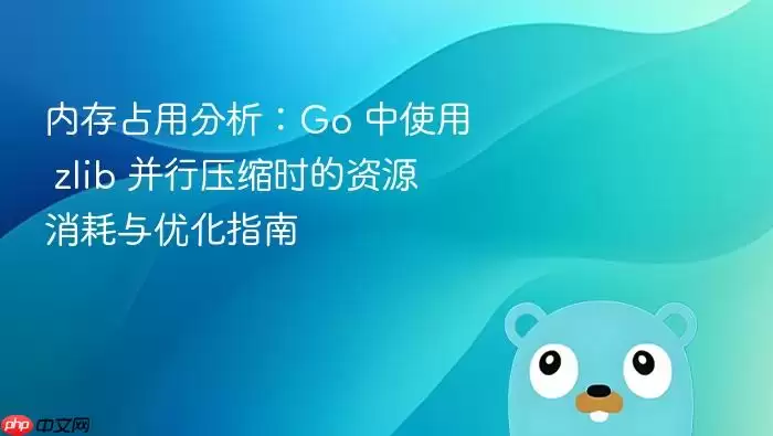 内存占用分析：Go 中使用 zlib 并行压缩时的资源消耗与优化指南