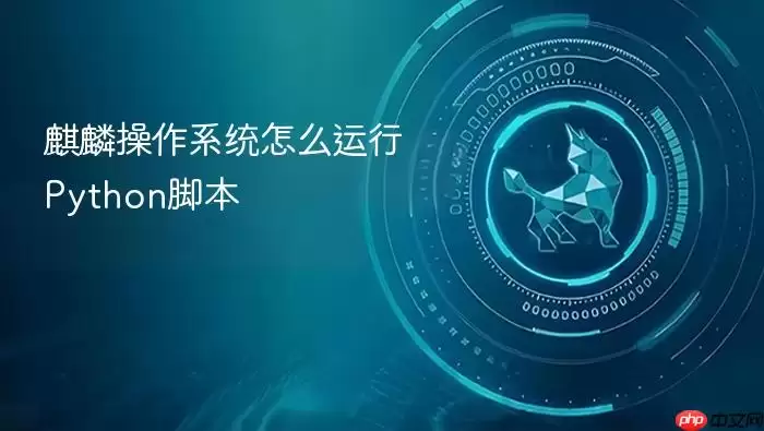 麒麟操作系统怎么运行Python脚本