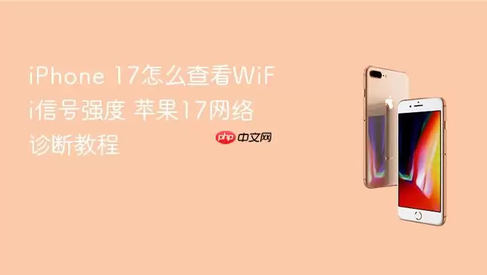 iPhone 17怎么查看WiFi信号强度 苹果17网络诊断教程