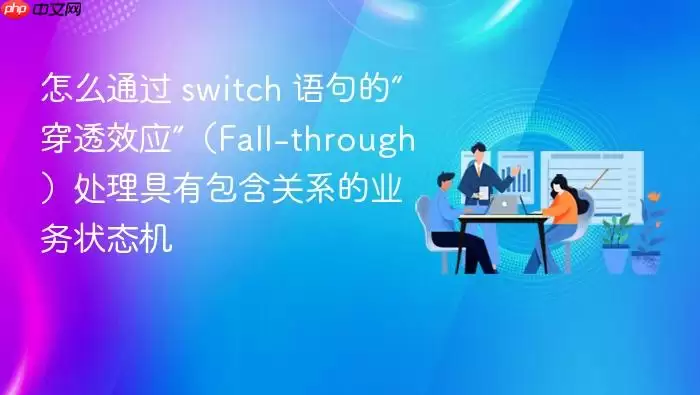 怎么通过 switch 语句的“穿透效应”(Fall-through)处理具有包含关系的业务状态机