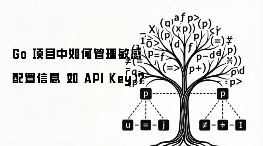 Go 项目中如何管理敏感配置信息（如 API Key）？