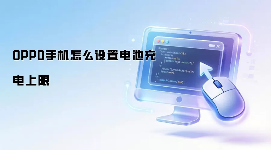 OPPO手机怎么设置电池充电上限
