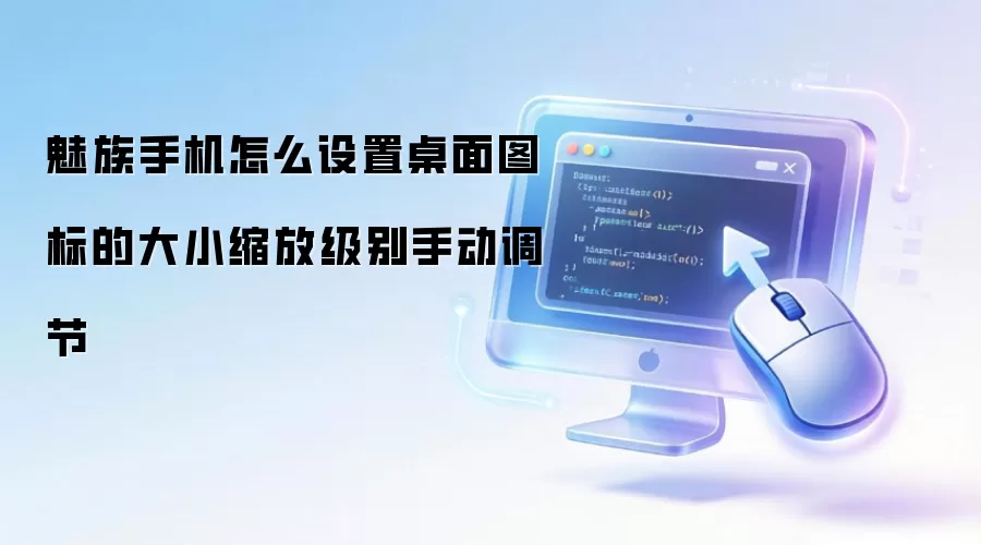 魅族手机怎么设置桌面图标的大小缩放级别手动调节