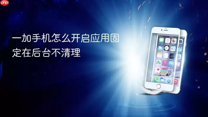 一加手机怎么开启应用固定在后台不清理