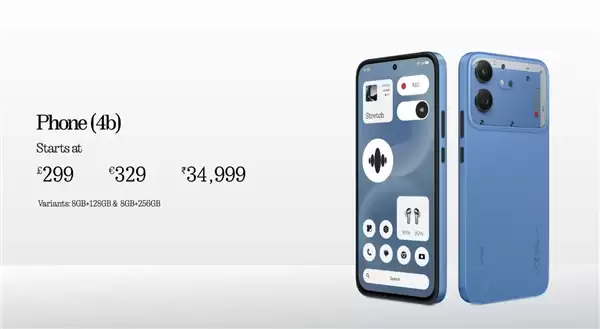 Nothing Phone(4b)发布:炫酷Glyph灯带+透明后盖!搭载骁龙6 Gen4