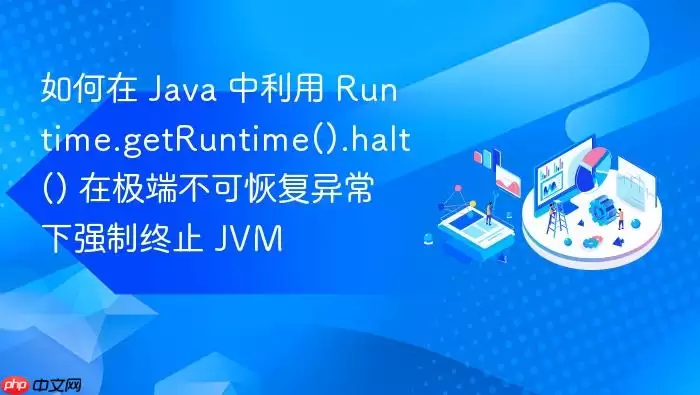 如何在 Java 中利用 Runtime.getRuntime().halt() 在极端不可恢复异常下强制终止 JVM