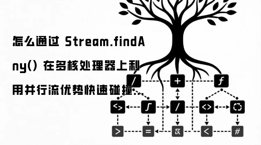 怎么通过 Stream.findAny() 在多核处理器上利用并行流优势快速碰撞出第一个匹配项
