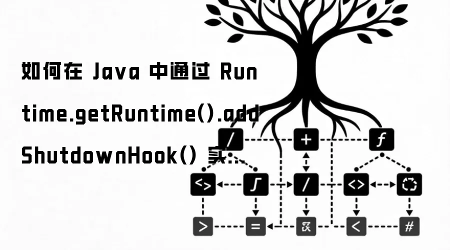如何在 Java 中通过 Runtime.getRuntime().addShutdownHook() 实现程序退出时的资源安全释放