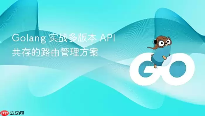 Golang 实战多版本 API 共存的路由管理方案