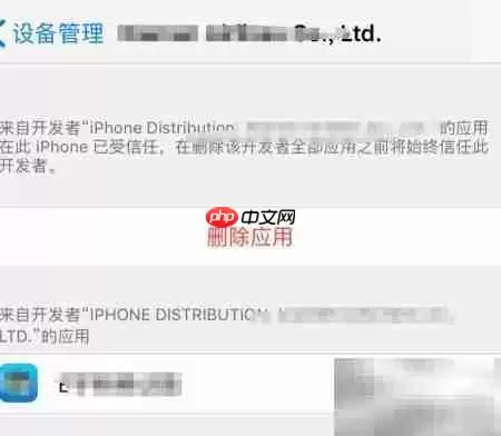iPhone应用打不开？信任开发者