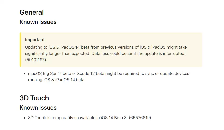 iOS 14 并未移除 3D Touch 功能,苹果官方:暂时不可用 iOS 14 并未移除 3D Touch 功能,苹果官方:暂时不可用