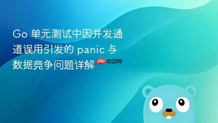 Go 单元测试中因并发通道误用引发的 panic 与数据竞争问题详解