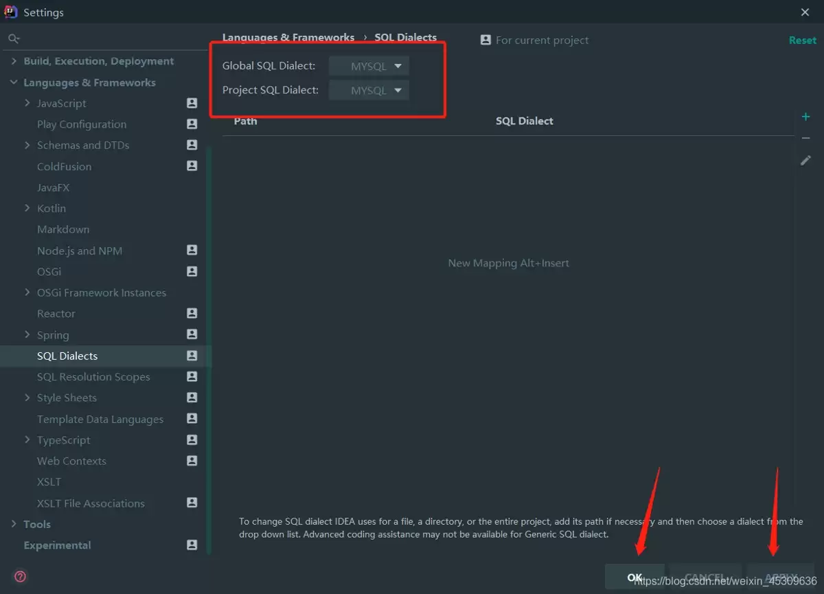 解决IDEA中的“SQLdialectisnotconfigured.“警告问题