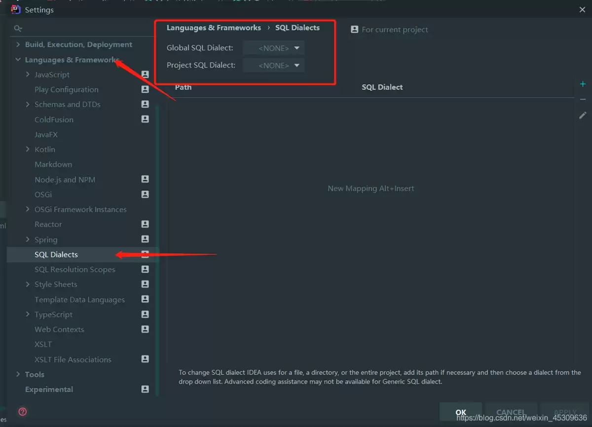 解决IDEA中的“SQLdialectisnotconfigured.“警告问题